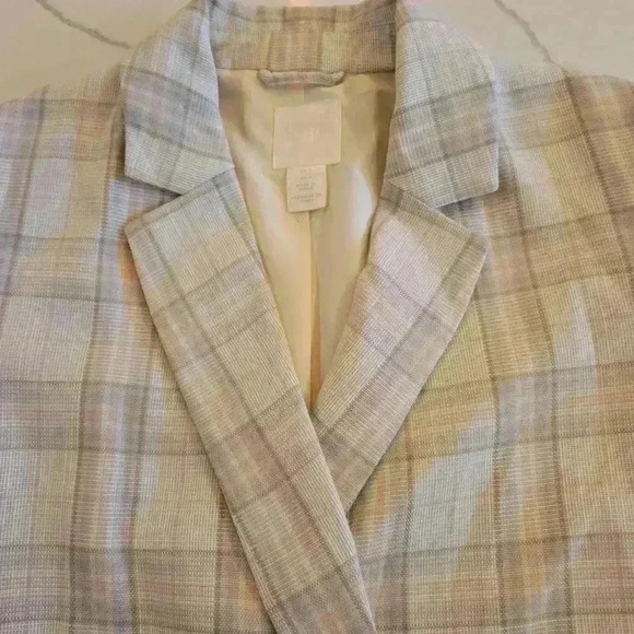 H&M Women's Plaid Double Breasted Blazer Small - Picture 11 of 11